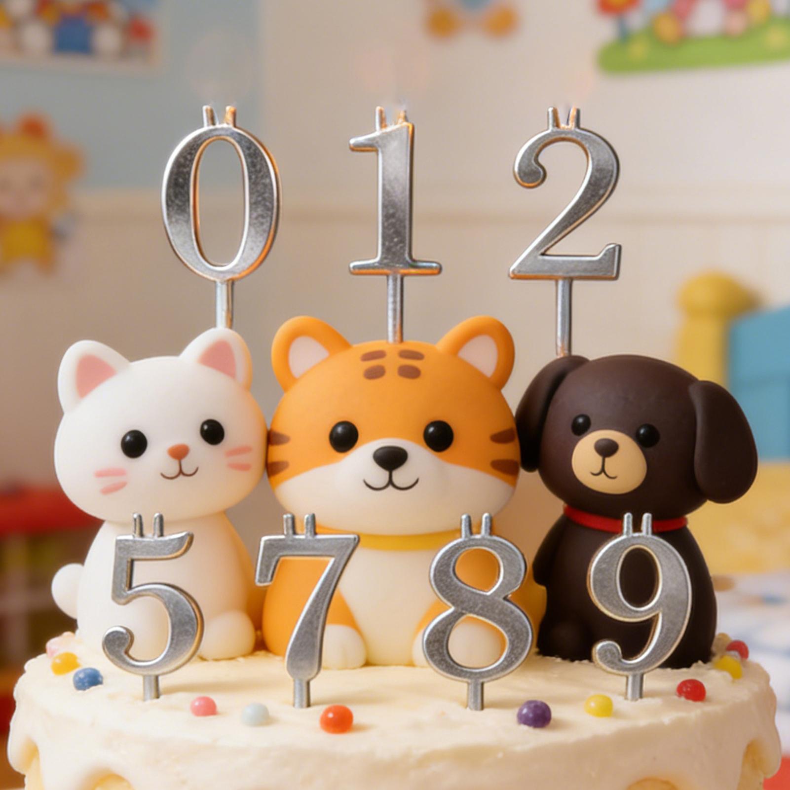10pcs 0-9 Number Cake Toppers  - Candle Making Items ulasan dan harga